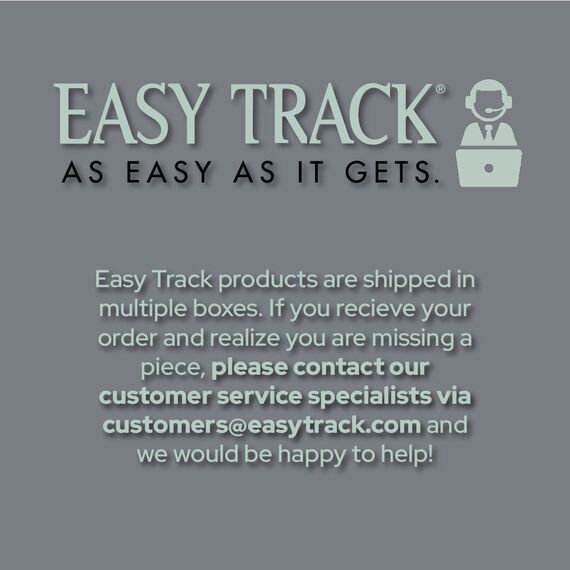 Easy Track Sliding Wardrobe Rod, White