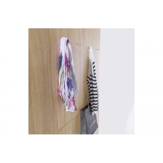 Avanti Trendstore - Eckschrank in Sandeiche Dekor/weiß, ca 133-146/198 cm.
