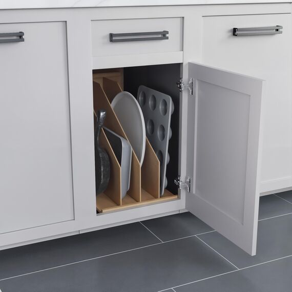 Dowell 4D007 TD3 vertikale Trennwand aus Holz mit 3 Fächern für 30,5 cm große Schränke