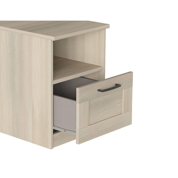 Iconico Home MIK Traditional, Nachttisch mit Tagebuch und Schublade mit Rollschienen und ergonomischem Griff
