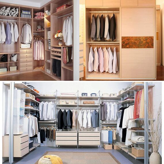Kleiderstange für Schrank 80cm, Kleiderschrank Stange für Pax, Vielseitig Einsetzbares Kleiderstangen, Ovales Metall Schrankrohr in Verschiedenen Größen
