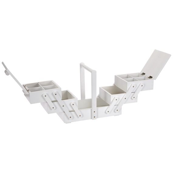 Prym 612580 Nähkasten Holz M weiß