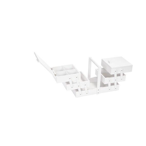 Prym 612581 Nähkasten Holz L weiß