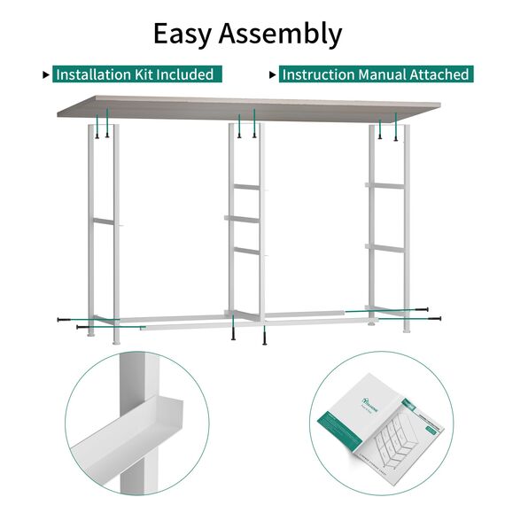 YITAHOME Kommode mit Schubladen, Schrank mit 5 Schubladen aus Stoff, Aufbewahrungskommode Industrial Stil für Schlafzimmer, Wohnzimmer, Kinderzimmer, Flur, Aufbewahrungsschrank (Hellgrau)