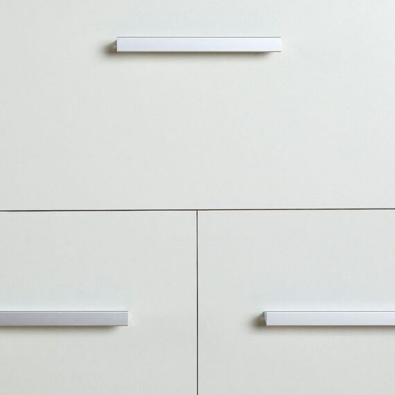 CARO-Möbel Kommode Sideboard Schrank Tommy in Sonoma Eiche/weiß, Anrichte Highboard mit Schublade und 2 Türen