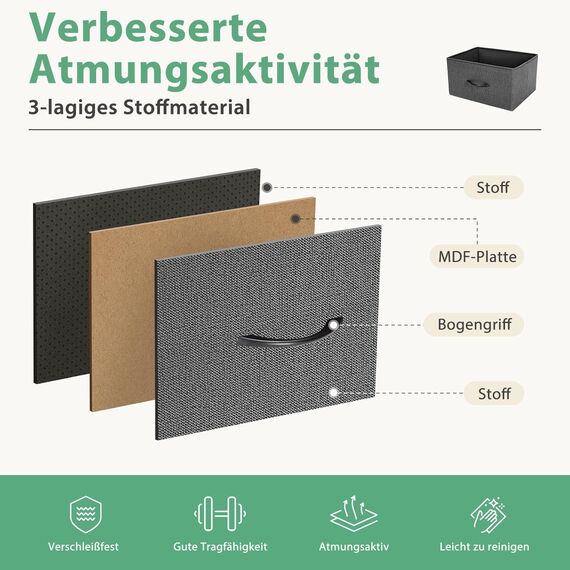 DUMOS Kommode mit Schubladen - kommoden & Sideboards für Schlafzimmer Geeignet, Komodenschrank mit 5 Schubladen, TV-Schrank mit Stabilem Stahlrahmen, Ideal für Schlafzimmer, Wohnzimmer (Grau)
