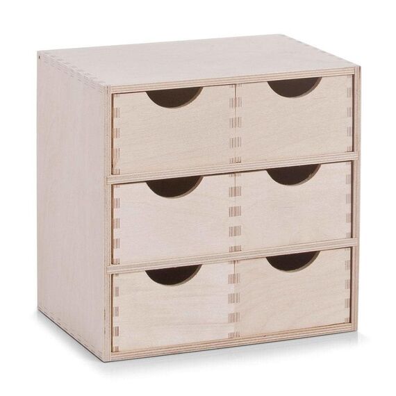Zeller 13192 Schubladenelement, 6-er, Birke 28 x 20 x 28 cm, Sonstige