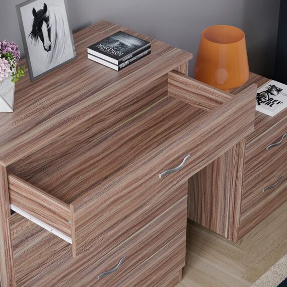 Vida Designs Kommoden & Sideboards, Mitteldichte Holzfaserplatte, Walnuss, Standard