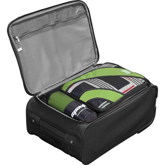 EPAUTO 2er-Pack schnell trocknende Reise-Fitnesshandtücher aus Mikrofaser, Grün, (60'' x 30'', 24'' x 15'')