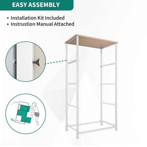 YITAHOME Kommode, 4 Stoffschubladen mit Griffen, Aufbewahrungsschrank, stoffkommode für Schlafzimmer, für Wohnzimmer, Flur, Büro, cremeweiß