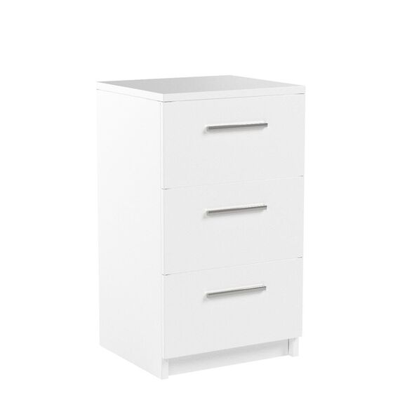 Vicco Nachttisch, Weiß, 2er Set, geeignet für Boxspringbetten mit erhöhtem Rahmen