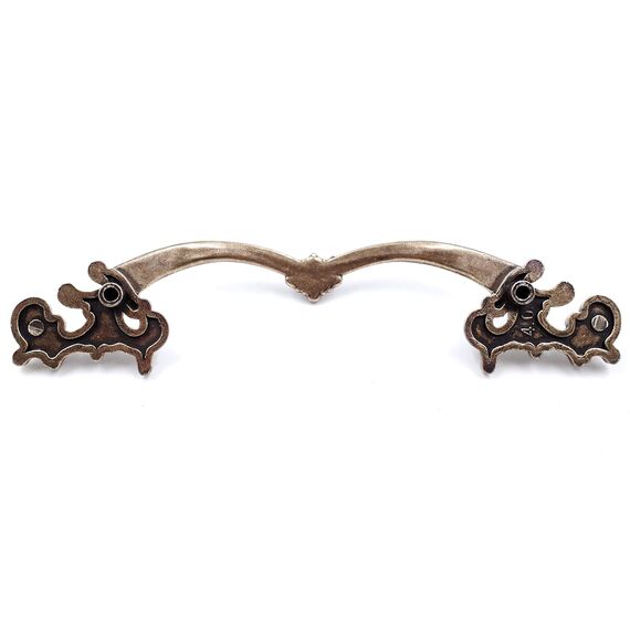 JETLAND Schubladengriffe, Möbelgriffe im französischen Provinzbereich, antikes Messing, 10,2 cm Lochmitte, Vintage-Shabby-Chic-Griffe für Kommode, Nachttisch, Schrank, PW1619ABR102, 4 Stück