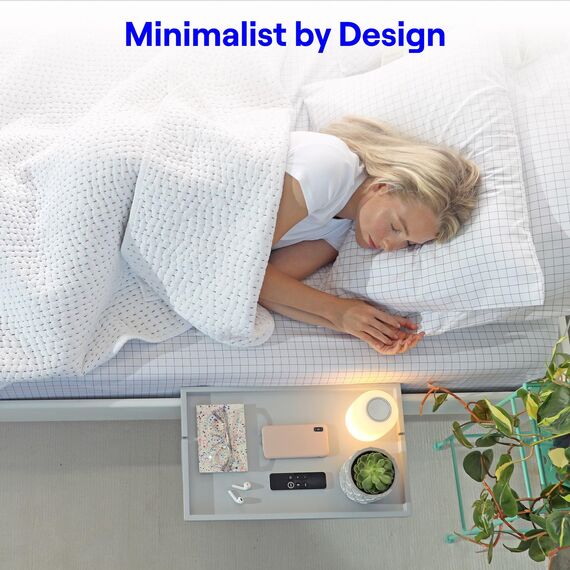 Bedshelfie Nachttisch Zum Einhängen Bettablage für Etagenbett und Boxspringbett, Bettablage für WG-Zimmer, Betttablett schwebend, Bettablage zum Einhängen – Original Natural