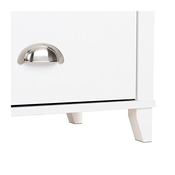 Prepac yaletown 2 Schubladen hoch Nachttisch – weiß Transitional 2 Drawer weiß