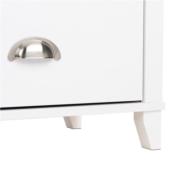 Prepac yaletown 2 Schubladen hoch Nachttisch – weiß Transitional 2 Drawer weiß