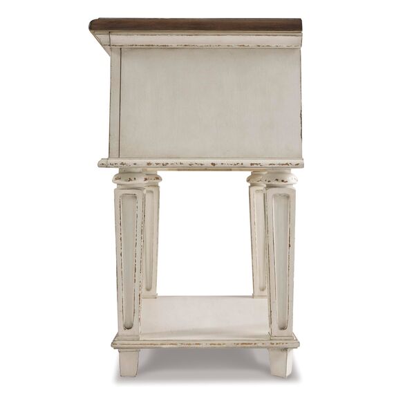 Signature Design by Ashley B743-93 Realyn Nightstand, Chipped White