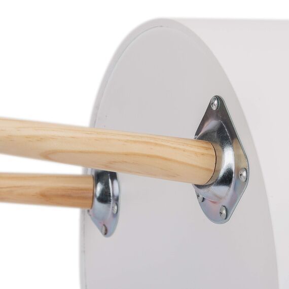 WOLTU Nachttisch 2er Set Nachtkommode Nachtschrank Beistelltisch Sofatisch, mit Stauraum, mit Beinen, Holz, MDF, Weiß, 38x38x51cm(BxTxH), TS50ws-2