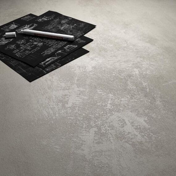 MOBILI FIVER, Riccardo Nachttisch, Grauer Beton, Made In Italy