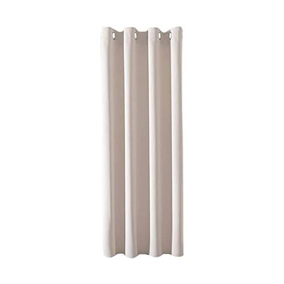 MRTREES Vorhang Blickdicht Gardinen mit Ösen Thermovorhang Verdunklungsvorhang Ösenschal für Wohnzimmer Schlafzimmer Kinderzimmer, Beige, 1 Stück