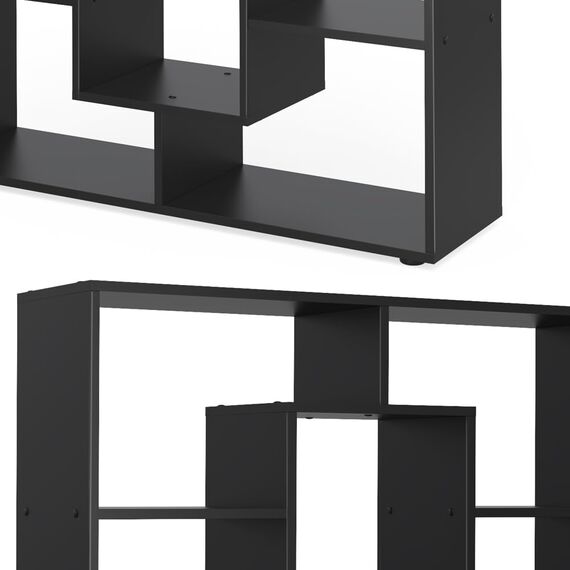 Vicco Raumteiler, Schwarz, 107.2 x 143 cm, zur Raumtrennung und flexiblen Aufbewahrung einsetzbar