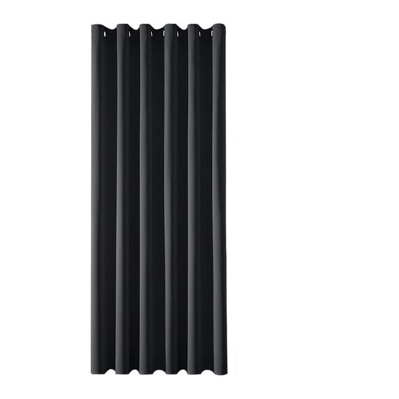 MRTREES Verdunkelungsvorhänge für Schlafzimmer, Thermo-Türvorhang, Raumteiler, 132 x 214 cm, Schwarz