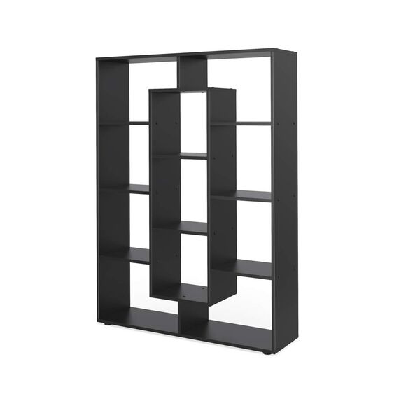 Vicco Raumteiler, Schwarz, 107.2 x 143 cm, zur Raumtrennung und flexiblen Aufbewahrung einsetzbar