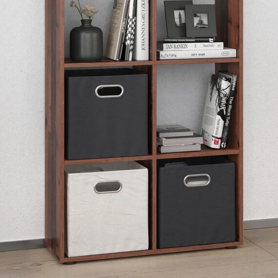 Vicco Raumteiler Scutum, Antikholz, 143 x 72 cm, zur Nutzung als Raumteiler oder offenes Bücherregal