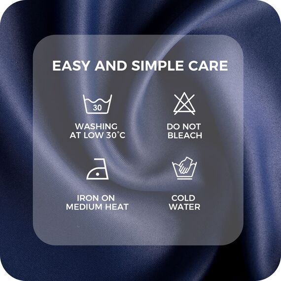 MRTREES Vorhang Blickdicht Gardinen Thermovorhang mit Ösen Verdunklungsvorhang Ösenschal Vorhänge Modern 137×117cm(H×B) Dunkelblau 2er Set für Hotels Büros Wohnzimmer Schlafzimmer Kinderzimmer