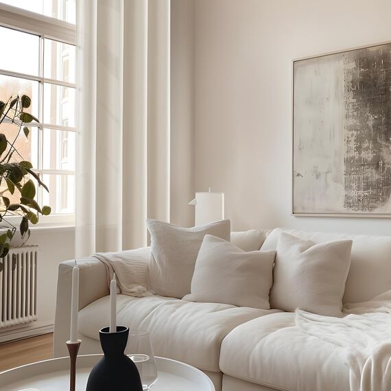 MRTREES Beige Blackout Vorhänge 66 Zoll Fall, Thermische Ösenvorhänge für Schlafzimmer Küche Wohnzimmer, 2 Bahnen 117x167 CM 46x66 Zoll Hellbeige