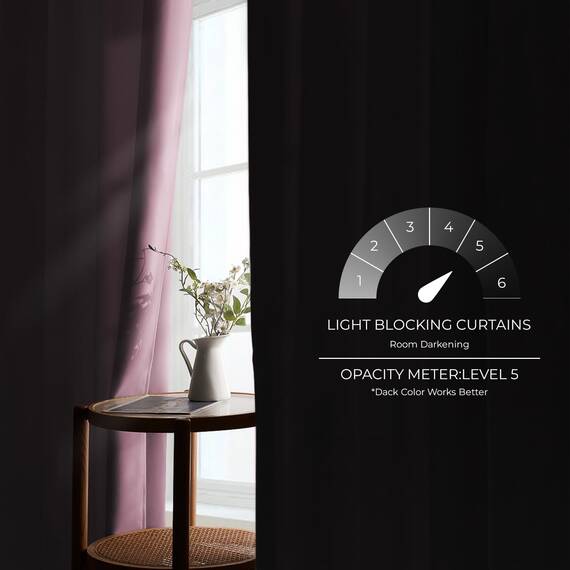 MRTREES Vorhang Blickdicht Gardinen Thermovorhang mit Ösen Verdunklungsvorhang Ösenschal Vorhänge Kurz Modern 225×140cm(H×B) Altrosa 2er Set für Hotels Büros Wohnzimmer Schlafzimmer Kinderzimmer