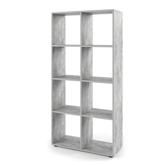 Vicco Raumteiler Scutum, Beton, 143 x 72 cm, zur Nutzung als Raumteiler oder offenes Bücherregal