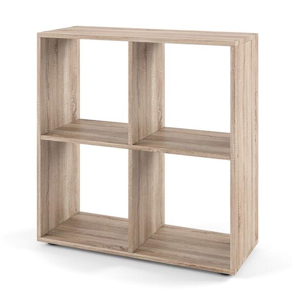 Vicco Raumteiler Tetra, Sonoma, 72.6 x 72 cm, zur Aufbewahrung und Präsentation von Büchern oder Dekoboxen