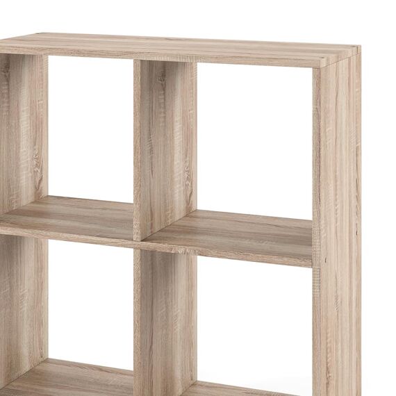 Vicco Raumteiler Tetra, Sonoma, 72.6 x 72 cm, zur Aufbewahrung und Präsentation von Büchern oder Dekoboxen