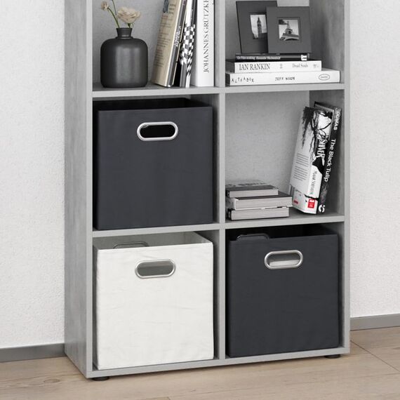 Vicco Raumteiler Scutum, Beton, 143 x 72 cm, zur Nutzung als Raumteiler oder offenes Bücherregal