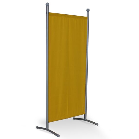 ANGERER Stellwand 178 x 82 cm, Sicht- & Sonnenschutz, Raumtrenner, Innen & Outdoor Büro Balkon/Terrasse, Schlafzimmer, Garten, Made in Germany, waschbare Bezüge, Polyacryl gelb
