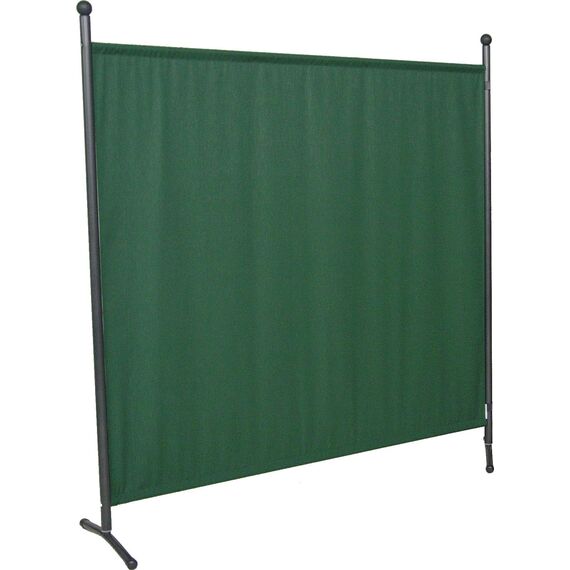 ANGERER Stellwand 178 x 178 cm, Sicht- & Sonnenschutz, Raumtrenner, Innen & Outdoor Büro Balkon/Terrasse, Schlafzimmer, Garten, Made in Germany, waschbare Bezüge, Polyacryl grün