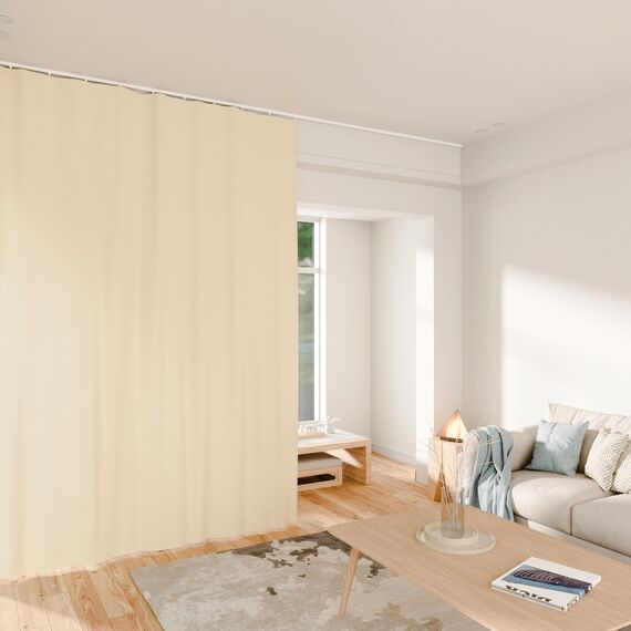 MaKefeile Raumteiler-Vorhänge, vollständig verdunkelnd, Sichtschutzvorhang, Paneel, wärmeisoliert, Geräuschreduzierung, Vorhänge für Schlafzimmer, Fenster, Wohnzimmer, Deckenschienenvorhang, B 3 m × H