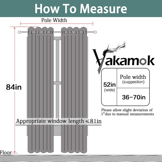 Yakamok Dunkelgrüne Verdunklungsvorhänge für Schlafzimmer, Raumverdunkelung, Thermisch isolierte Ösen-Fenstervorhänge, lichtblockierende Verdunkelungsvorhänge für Wohnzimmer, 132 x 213 cm, 2 Vorhänge