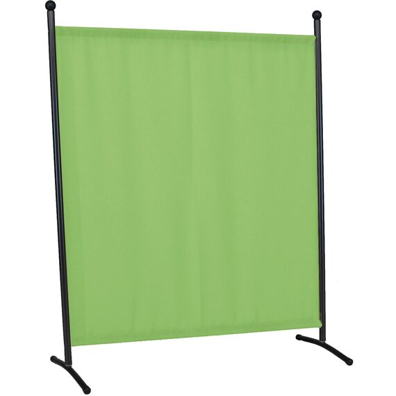 ANGERER Stellwand 178 x 178 cm, Sicht- & Sonnenschutz, Raumtrenner, Innen & Outdoor Büro Balkon/Terrasse, Schlafzimmer, Garten, Made in Germany, waschbare Bezüge, Polyacryl hellgrün