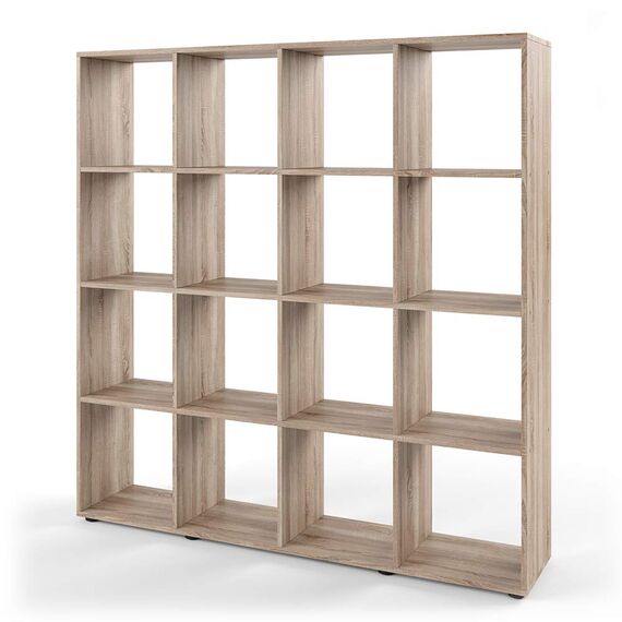 Vicco Raumteiler Karree, Sonoma, 138.5 x 142.5 cm, zur flexiblen Raumaufteilung und übersichtlichen Aufbewahrung
