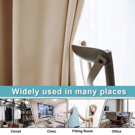 PONY DANCE Thermo Vorhänge gegen Hitze Gardine für Große Fenster Ösenschal 1er Set H 240 x B 254 cm Schiebevorhang für Wohnzimmer/Schlafzimmer Trennwand Raumteiler Vorhang Sichtschutz, Biscotti Beige