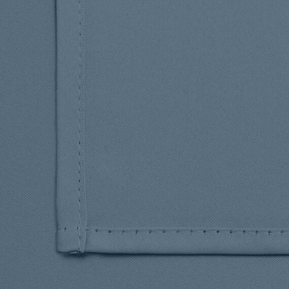 Yakamok 160 cm lange Verdunkelungsvorhänge für Schlafzimmer, Raumverdunkelung, wärmeisoliert, solide Ösenpaneele für Wohnzimmer (42 B x 63 L, steinblau, 2 Paneele)