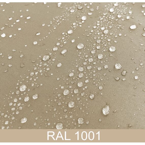 QUICK STAR Paravent 3 Teilig 170 x 165 cm Beige - Garten & Balkon Sichtschutz Stellwand Innen & Außen - Raumteiler Trennwand Faltbar Blickdicht & Wetterfest