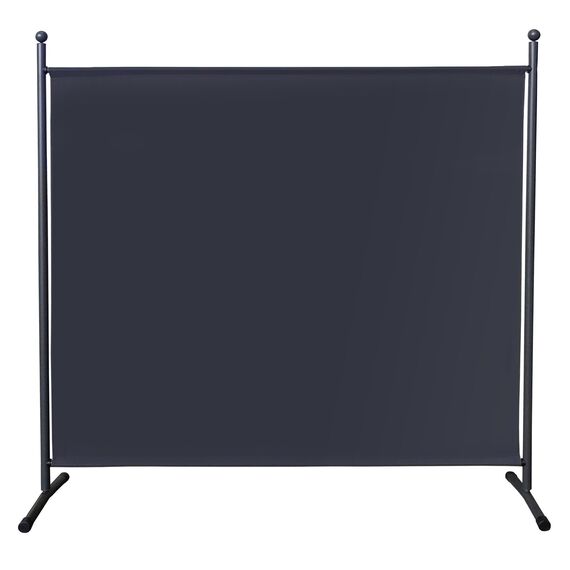 QUICK STAR Paravent Outdoor Wetterfest 180 x 178 cm Grau | Raumteiler Stellwand Innen | Garten & Balkon Sichtschutz Blickdicht