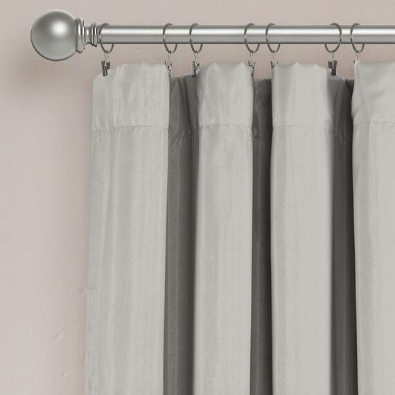 Lush Decor Night Sky 100% Verdunkelung gefütterter Fenstervorhang für Wohnzimmer, Schlafzimmer, Esszimmer (Einzelvorhang), 106,7 cm B x 213,3 cm L, Grau & Blush