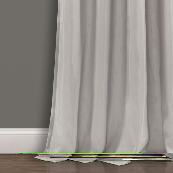 Lush Decor Fenstervorhang, Sternenhimmel, 241,3 cm lang x 106,7 cm breit, Gelb & Grau
