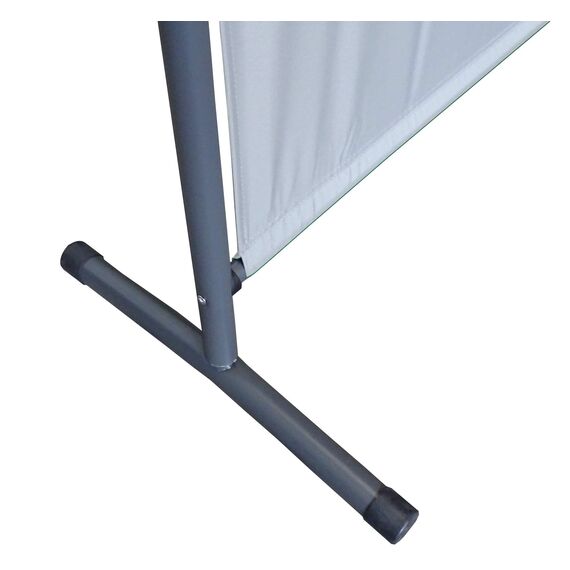 QUICK STAR Paravent Outdoor Wetterfest 180 x 78 cm Weiß | Raumteiler Stellwand Innen | Garten & Balkon Sichtschutz Blickdicht