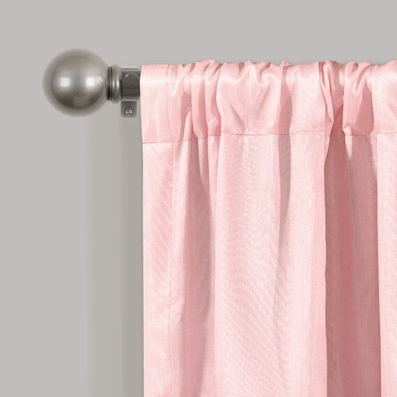 Lush Decor Night Sky Pailletten-Volant, Einzelbett, 213,4 x 45,7 cm (B x L), Blush & Silver – extra breiter Vorhang – Küchenvorhang, Volant für Fenster – Moderne glamouröse Dekoration – Badezimmer-