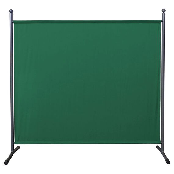 QUICK STAR Paravent Outdoor Wetterfest 180 x 178 cm Grün | Raumteiler Stellwand Innen | Garten & Balkon Sichtschutz Blickdicht