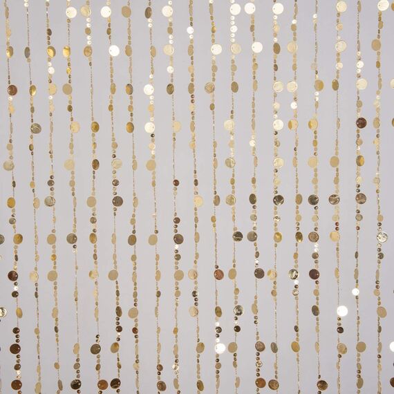 FlavorThings Perlenvorhang mit goldfarbenen Blasen, für Tür, Wand-, Fensterdekoration, Raumteiler, für Hochzeit, Café, Restaurant, mit Kristalldekoration, 91,5 x183 cm (B x L)